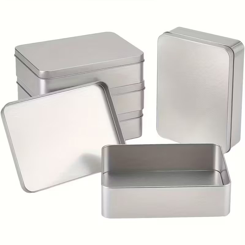 Rectangular Metal Storage Tin with Lid – 12×9×5 cm | Perfect for Horse Care, Grooming & Show Essentials
