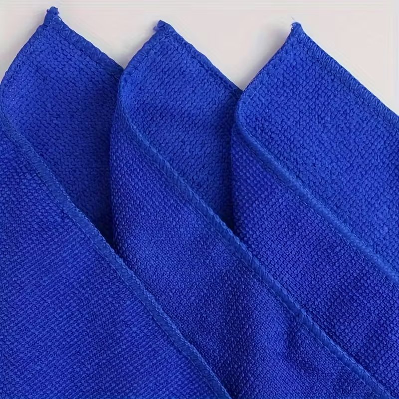24×24 cm Blue Microfibre Cloth – Premium Buffing & Cleaning Cloth for Leather, Tack & Grooming